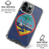 Guam Flag Dark Wood iPhone 16 Pro Max Clear Case